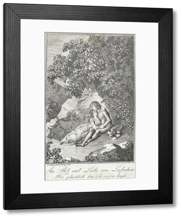 Framed Print : Illustration for Becker's Pocketbook, 1797. Creator: Daniel Nikolaus Chodowiecki Framed Print : Illustration for Becker's Pocketbook, 1797. Creator: Daniel Nikolaus Chodowiecki