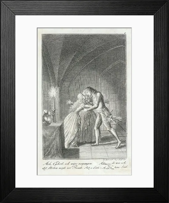 Framed Print : Illustration for Becker's Pocketbook, 1797. Creator: Daniel Nikolaus Chodowiecki Framed Print : Illustration for Becker's Pocketbook, 1797. Creator: Daniel Nikolaus Chodowiecki