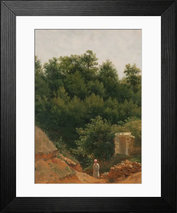 Framed Print : Landscape study, 1840s. Creator: Peter Christian Thamsen Skovgaard Framed Print : Landscape study, 1840s. Creator: Peter Christian Thamsen Skovgaard