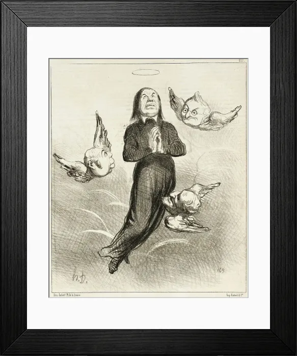 Framed Print : Légende de l'an 1850. Creator: Honore Daumier Framed Print : Légende de l'an 1850. Creator: Honore Daumier