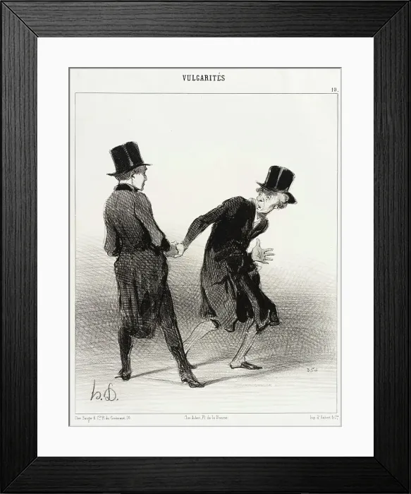Framed Print : Vous mon ami! comment vous savez... 1842. Creator: Honore Daumier Framed Print : Vous mon ami! comment vous savez... 1842. Creator: Honore Daumier