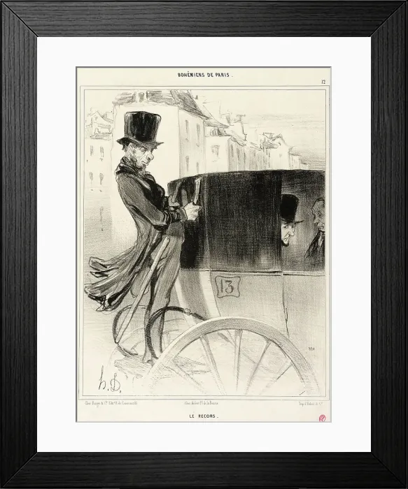 Framed Print : Le Recors, 1841. Creator: Honore Daumier Framed Print : Le Recors, 1841. Creator: Honore Daumier