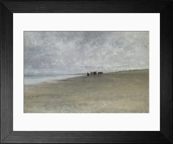 Framed Print : Hazy Weather by the Sea. Creator: August Hagborg Framed Print : Hazy Weather by the Sea. Creator: August Hagborg