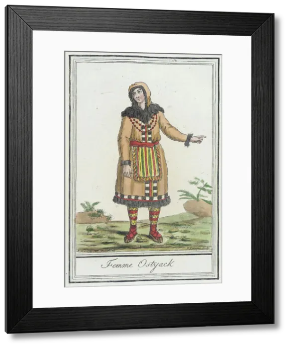 Framed Print : Costumes de Différents Pays, Femme Ostyack, c1797. Creators: Jacques Grasset de Saint-Sauveur, LF Labrousse Framed Print : Costumes de Différents Pays, Femme Ostyack, c1797. Creators: Jacques Grasset de Saint-Sauveur, LF Labrousse