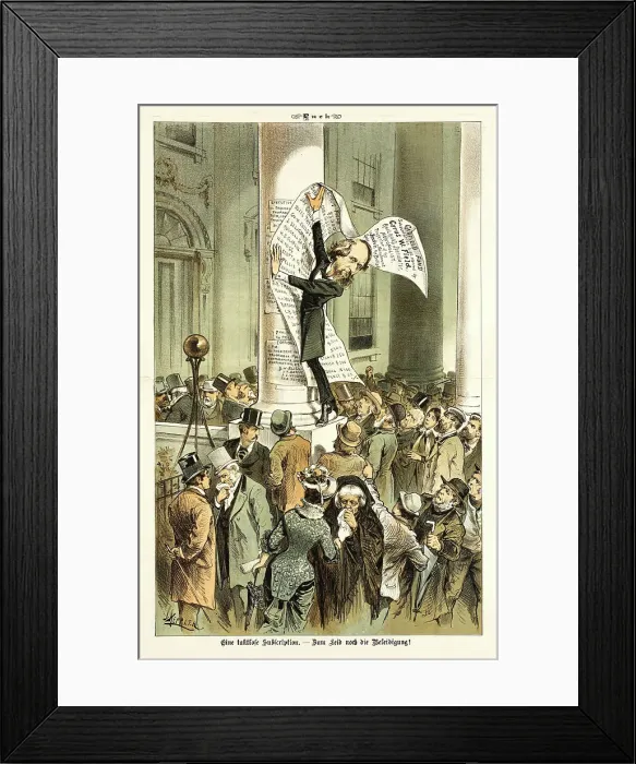 Framed Print : Cartoon from Puck, between 1880 and 1889. Creators: Joseph Keppler, Bernhard Gillam Framed Print : Cartoon from Puck, between 1880 and 1889. Creators: Joseph Keppler, Bernhard Gillam