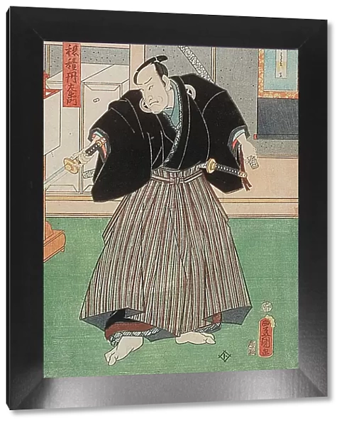 Portrait of Hozumi Tanzaemon, 19th century. Creator: Utagawa Kunisada