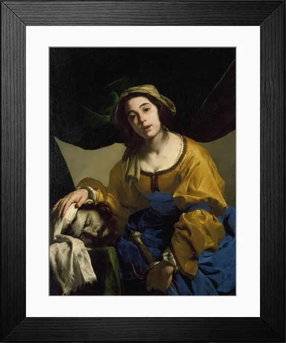 Framed Print : Judith with the Head of Holofernes, early 1650s. Creator: Bernardo Cavallino Framed Print : Judith with the Head of Holofernes, early 1650s. Creator: Bernardo Cavallino