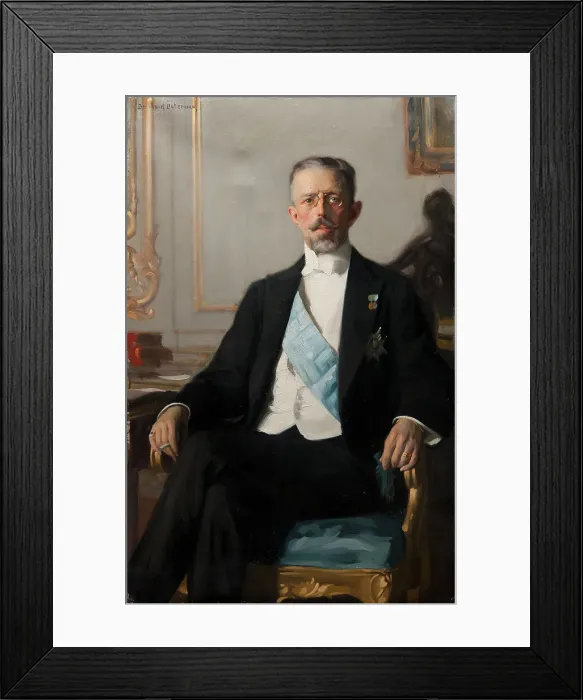 Framed Print : Gustav V (1858-1950), Crown Prince of Sweden and Norway, King of Sweden, married to Victoria... Creator: Gustav Bernhard Osterman Framed Print : Gustav V (1858-1950), Crown Prince of Sweden and Norway, King of Sweden, married to Victoria... Creator: Gustav Bernhard Osterman