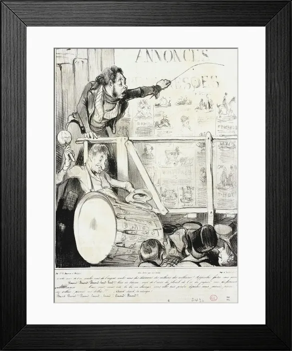 Framed Print : Voulez-vous de l'or...des diamans.. 1838. Creator: Honore Daumier Framed Print : Voulez-vous de l'or...des diamans.. 1838. Creator: Honore Daumier