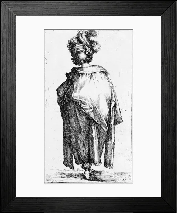 Framed Print : Melchior, early 17th century. Creator: Jacques Bellange Framed Print : Melchior, early 17th century. Creator: Jacques Bellange
