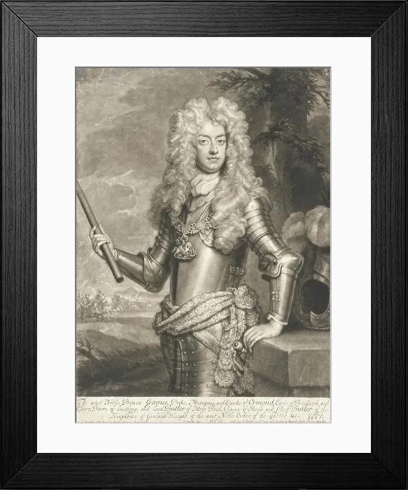 Framed Print : James Butler, 1701. Creator: John Smith Framed Print : James Butler, 1701. Creator: John Smith