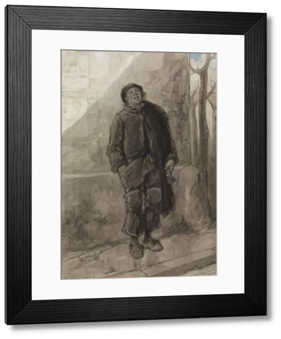 Framed Print : The Twelve Months: November, 1866. Creator: Paul Gavarni