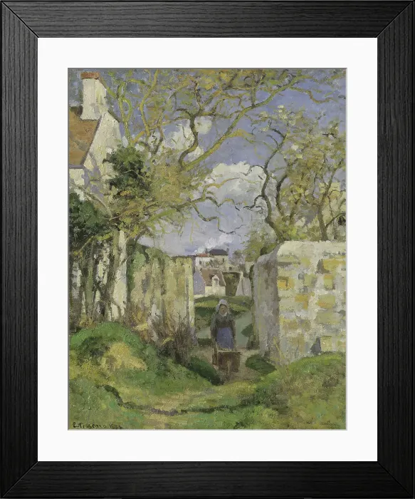 Framed Print : Landscape from Pontoise, 1874. Creator: Camille Pissarro Framed Print : Landscape from Pontoise, 1874. Creator: Camille Pissarro