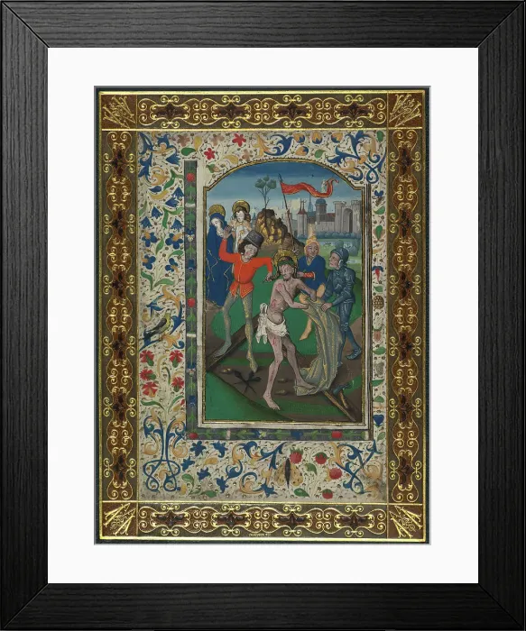 Framed Print : Martyrdom scene, early 15th century. Creator: Unknown