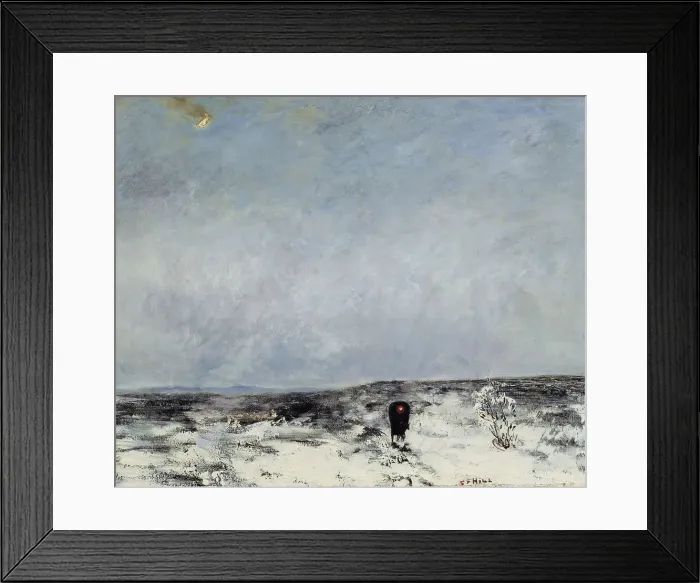 Framed Print : Moorland with carriage, 1878. Creator: Carl Fredrik Hill Framed Print : Moorland with carriage, 1878. Creator: Carl Fredrik Hill