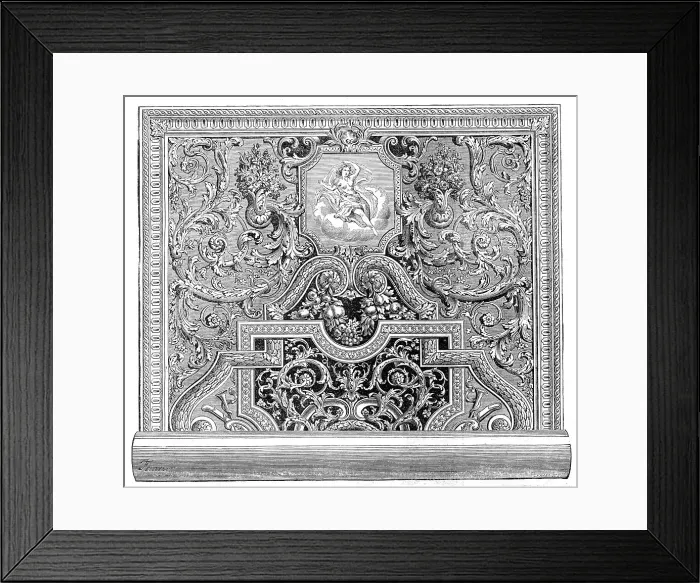 Framed Print : Carpet recently finished at the Manufacture Imperiale des Gobelins, Paris, 1860. Creator: Fellmann Framed Print : Carpet recently finished at the Manufacture Imperiale des Gobelins, Paris, 1860. Creator: Fellmann