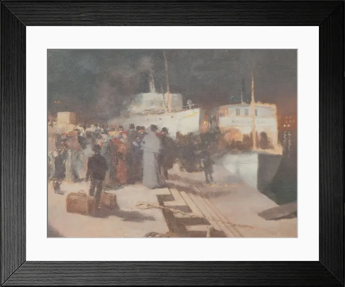 Framed Print : The Departure of the Ship, late 19th-early 20th century. Creator: William Blair Bruce Framed Print : The Departure of the Ship, late 19th-early 20th century. Creator: William Blair Bruce
