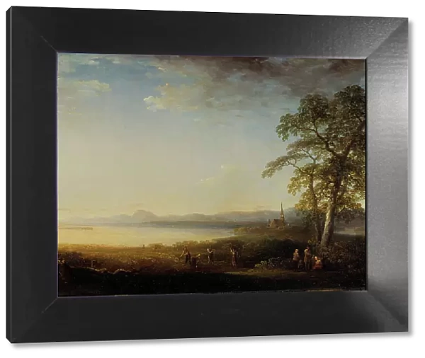 Landscape at Mora church, 1808. Creator: Carl Johan Fahlcrantz