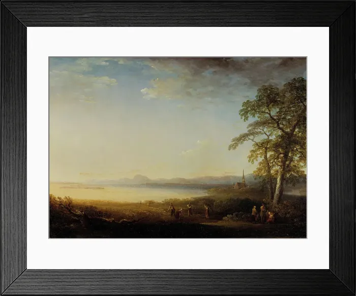 Framed Print : Landscape at Mora church, 1808. Creator: Carl Johan Fahlcrantz Framed Print : Landscape at Mora church, 1808. Creator: Carl Johan Fahlcrantz