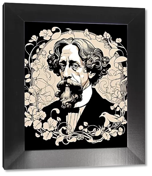 AI IMAGE - Illustration of Charles Dickens, 19th century, (2023). Creator: Heritage Images