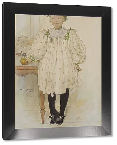 Martha Winslow as a Girl, 1896. Creator: Carl Larsson