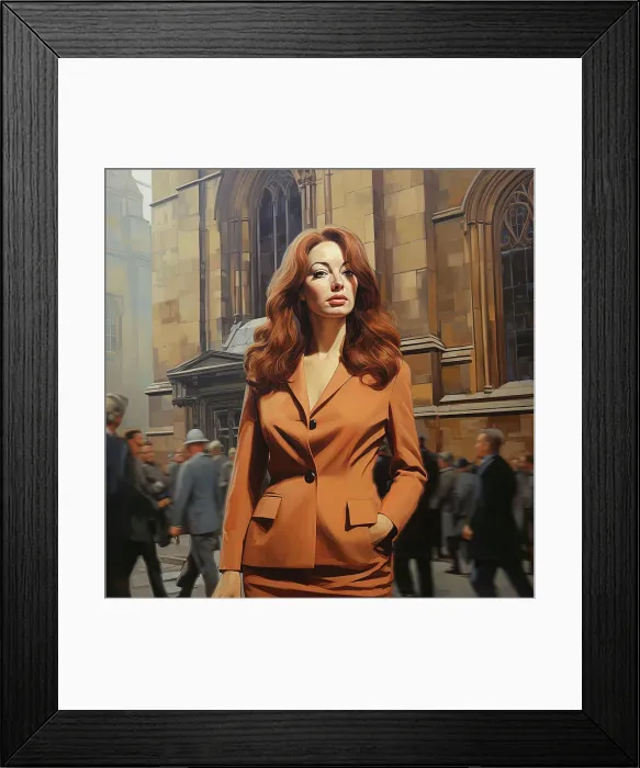 Framed Print : AI IMAGE - Portrait of Christine Keeler, 1960s, (2023). Creator: Heritage Images Framed Print : AI IMAGE - Portrait of Christine Keeler, 1960s, (2023). Creator: Heritage Images