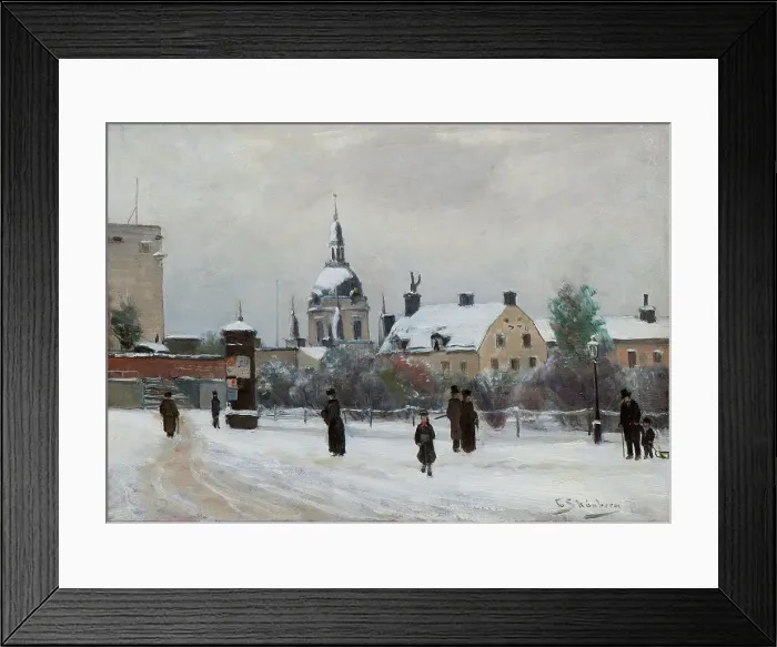Framed Print : Mosebacke Square. Creator: Carl Skanberg Framed Print : Mosebacke Square. Creator: Carl Skanberg