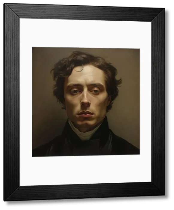 Framed Print : AI IMAGE - Portrait of John Keats, 19th century, (2023). Creator: Heritage Images Framed Print : AI IMAGE - Portrait of John Keats, 19th century, (2023). Creator: Heritage Images