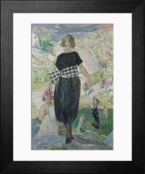 Framed Print : Jumping Dog, 1920. Creator: Carl Wilhelmson Framed Print : Jumping Dog, 1920. Creator: Carl Wilhelmson
