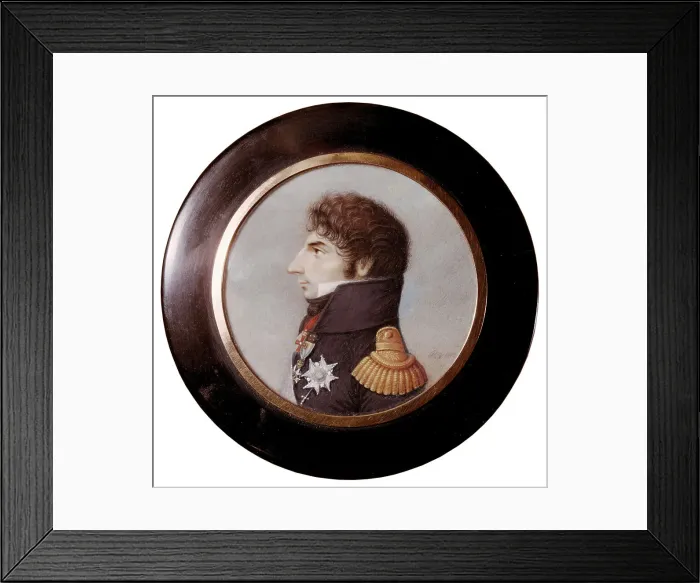 Framed Print : Karl XIV Johan (1763-1844), 1818. Creator: Catharina Maria Roos af Hjelmsäter Framed Print : Karl XIV Johan (1763-1844), 1818. Creator: Catharina Maria Roos af Hjelmsäter