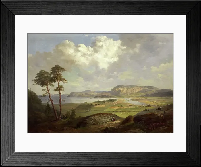 Framed Print : Landscape from Tröndelagen, 1861. Creator: Charles XV, King of Sweden Framed Print : Landscape from Tröndelagen, 1861. Creator: Charles XV, King of Sweden