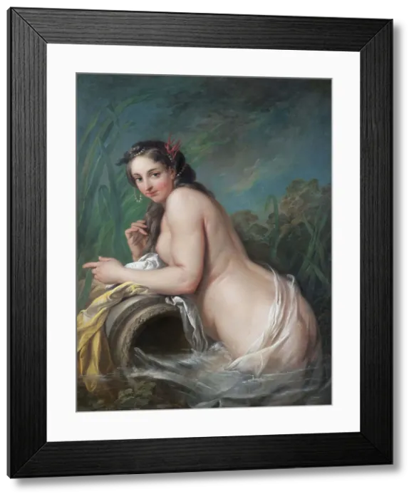 Framed Print : Naiad, mid-late 18th century. Creator: Carle van Loo Framed Print : Naiad, mid-late 18th century. Creator: Carle van Loo