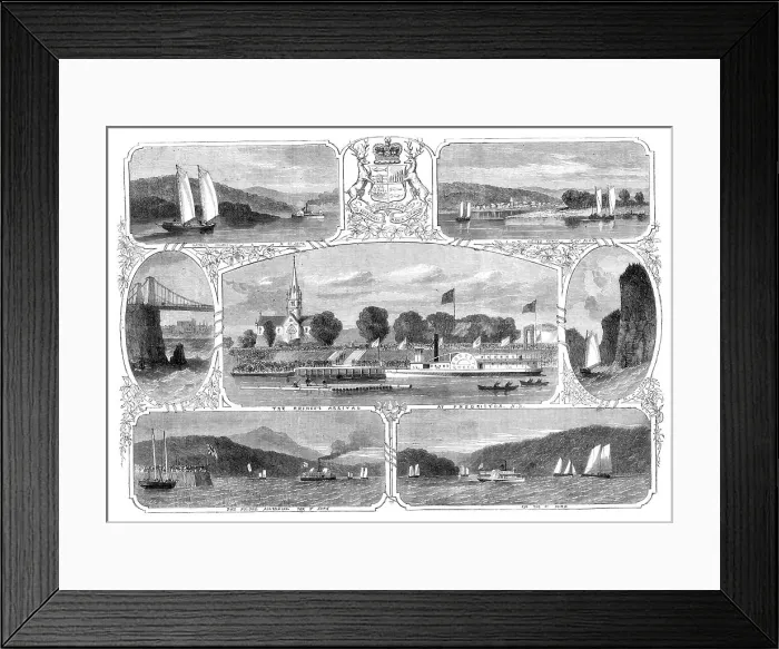 Framed Print : The Prince of Wales in Canada, 1860. Creator: Smyth Framed Print : The Prince of Wales in Canada, 1860. Creator: Smyth