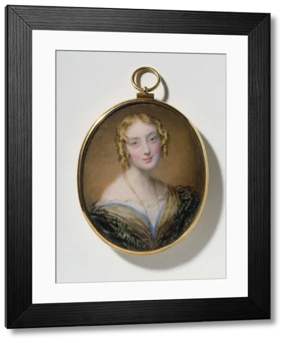 Framed Print : Helen Fraser, born Coloquhoun Campbell, early-mid 19th century. Creator: Christina Robertson Framed Print : Helen Fraser, born Coloquhoun Campbell, early-mid 19th century. Creator: Christina Robertson