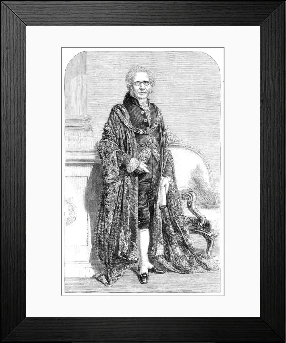 Framed Print : The Right Hon. W. Cubitt, M.P. the new Lord Mayor, from a photograph by Mayall, 1860. Creator: Unknown Framed Print : The Right Hon. W. Cubitt, M.P. the new Lord Mayor, from a photograph by Mayall, 1860. Creator: Unknown