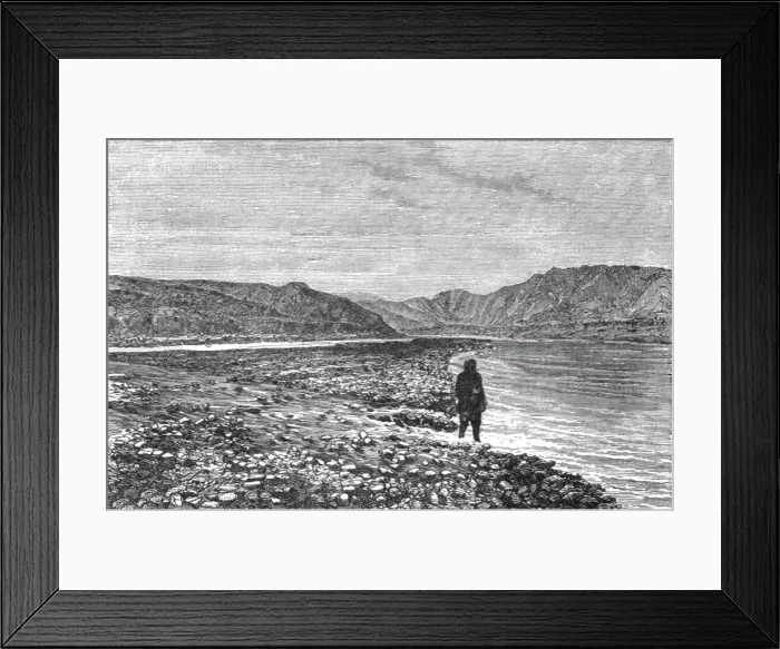 Framed Print : View of the Upper Course of the Jumna; Black Bear Shooting in the Himalayas, 1875. Creator: Unknown Framed Print : View of the Upper Course of the Jumna; Black Bear Shooting in the Himalayas, 1875. Creator: Unknown