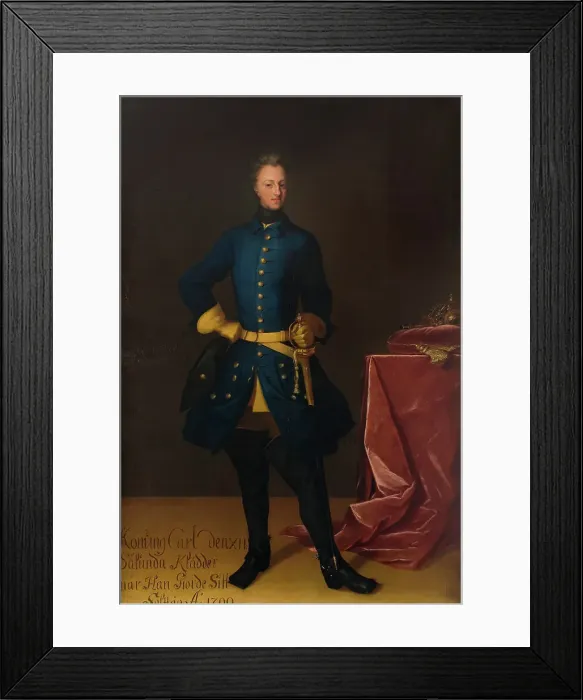 Framed Print : Charles XII, 1682-1718, King of Sweden, Palatine Count of Zweibrücken. Creator: David von Krafft Framed Print : Charles XII, 1682-1718, King of Sweden, Palatine Count of Zweibrücken. Creator: David von Krafft