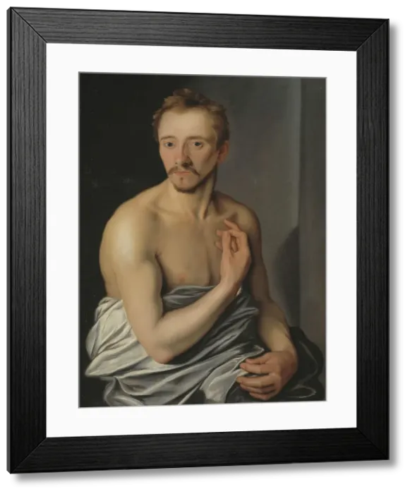 Framed Print : Model study called Lasse Lucidor. Creator: Cornelis Cornelisz. Kunst Framed Print : Model study called Lasse Lucidor. Creator: Cornelis Cornelisz. Kunst