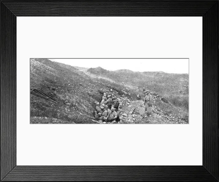 Framed Print : Notre attaque du 24 octobre 1916; Dans le secteur du bois Fumin, a midi trente: un poste de command Creator: Unknown Framed Print : Notre attaque du 24 octobre 1916; Dans le secteur du bois Fumin, a midi trente: un poste de command Creator: Unknown