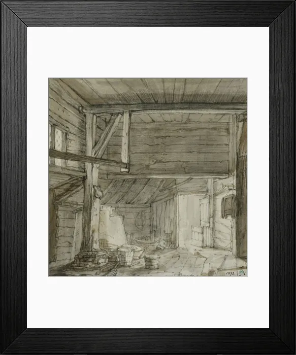 Framed Print : Interior of a storage room. Creator: Cornelis Saftleven Framed Print : Interior of a storage room. Creator: Cornelis Saftleven