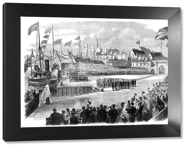 The Prince of Wales landing at St. John, New Brunswick... 1860. Creator: Unknown