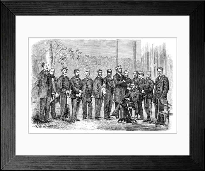 Framed Print : Sir Hope Grant and the staff of the British Expedition in China... 1860. Creator: Unknown Framed Print : Sir Hope Grant and the staff of the British Expedition in China... 1860. Creator: Unknown