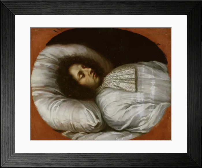 Framed Print : Charles XI on his deathbed, c1697. Creator: David Klocker Ehrenstrahl Framed Print : Charles XI on his deathbed, c1697. Creator: David Klocker Ehrenstrahl