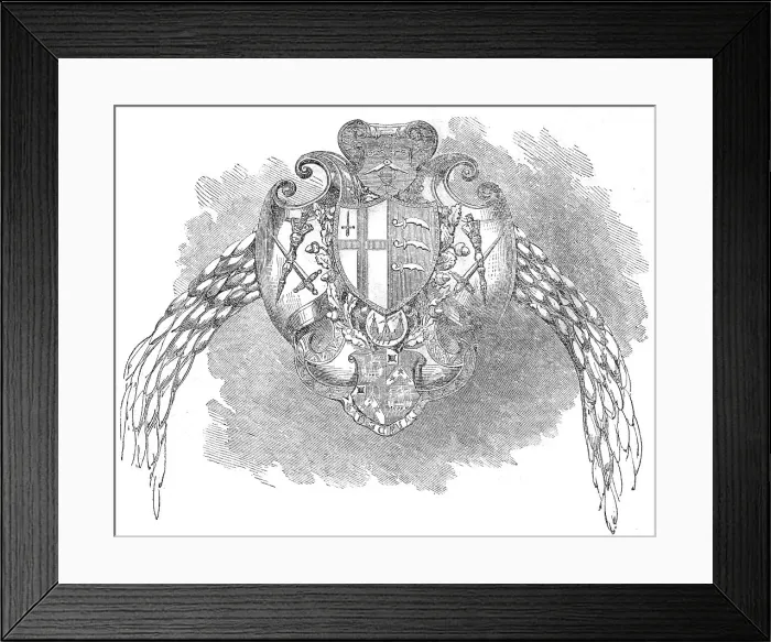 Framed Print : Mr. Lusk's Shrieval Badge and Chain, 1860. Creator: Unknown Framed Print : Mr. Lusk's Shrieval Badge and Chain, 1860. Creator: Unknown