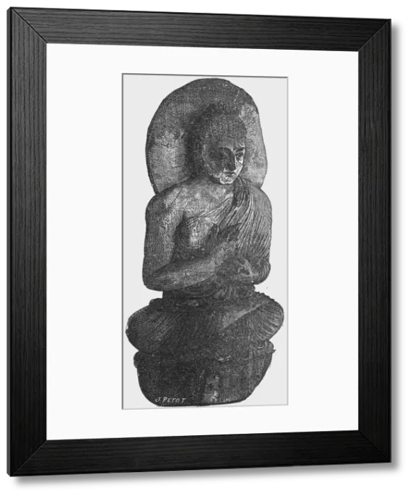 Framed Print : Idol of an Indian Temple; Notes on the Ancient Temples of India, 1875. Creator: Unknown Framed Print : Idol of an Indian Temple; Notes on the Ancient Temples of India, 1875. Creator: Unknown