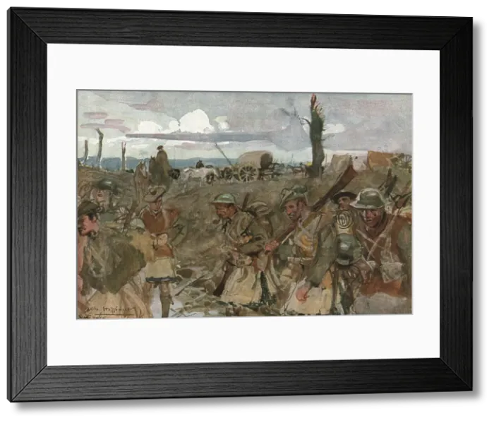 Framed Print : Six Mois Dans la Somme; Dans les lignes anglaises: Contalmaison (septembre 1916), 1916. Creator: Charles Hoffbauer Framed Print : Six Mois Dans la Somme; Dans les lignes anglaises: Contalmaison (septembre 1916), 1916. Creator: Charles Hoffbauer