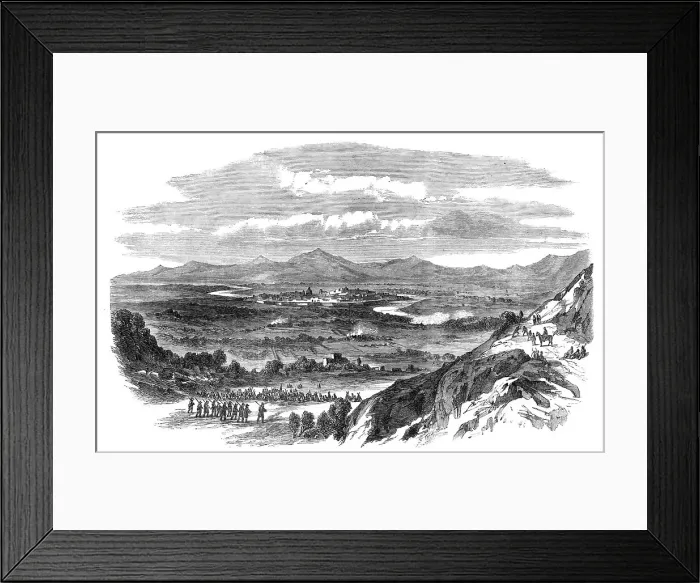 Framed Print : View of Capua, from Monte St. Angelo - from a sketch by our special artist, Frank Vizetelly, 1860. Creator: Unknown Framed Print : View of Capua, from Monte St. Angelo - from a sketch by our special artist, Frank Vizetelly, 1860. Creator: Unknown