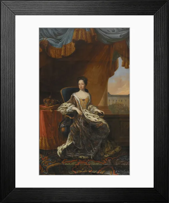 Framed Print : Hedvig Eleonora, 1636-1715, Queen of Sweden, late 17th-early 19th century. Creator: David von Krafft Framed Print : Hedvig Eleonora, 1636-1715, Queen of Sweden, late 17th-early 19th century. Creator: David von Krafft