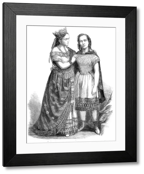 Framed Print : The Sisters Marchisio, as Semiramide and Arsace, at the Grand Opera, Paris, 1860. Creator: Unknown. The Sisters Marchisio, as Semiramide and Arsace, at the Grand Opera, Paris, 1860. Creator: Unknown Framed Print : The Sisters Marchisio, as Semiramide and Arsace, at the Grand Opera, Paris, 1860. Creator: Unknown. The Sisters Marchisio, as Semiramide and Arsace, at the Grand Opera, Paris, 1860. Creator: Unknown