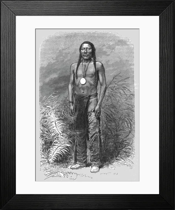 Framed Print : My Patients Father; A Doctors Life among the North-American Indians, 1875. Creator: Unknown Framed Print : My Patients Father; A Doctors Life among the North-American Indians, 1875. Creator: Unknown